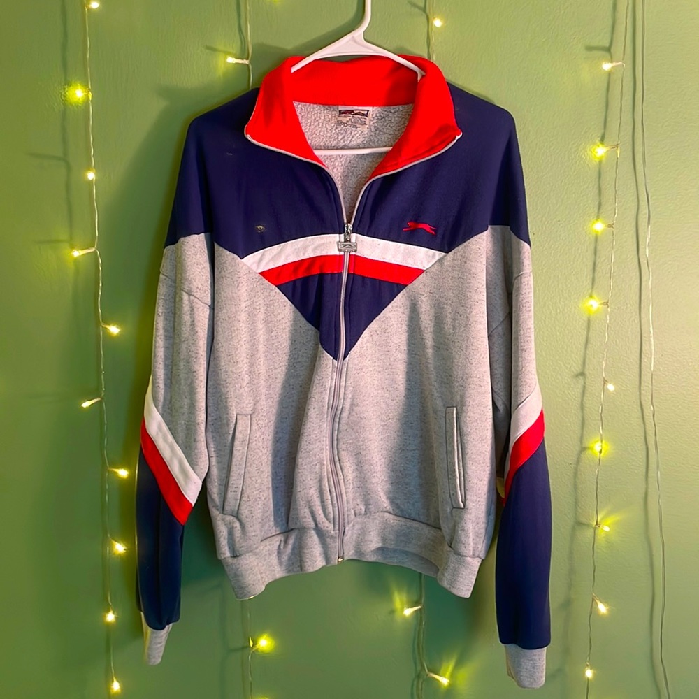 Grey Heather Vintage 90’s Zip-up